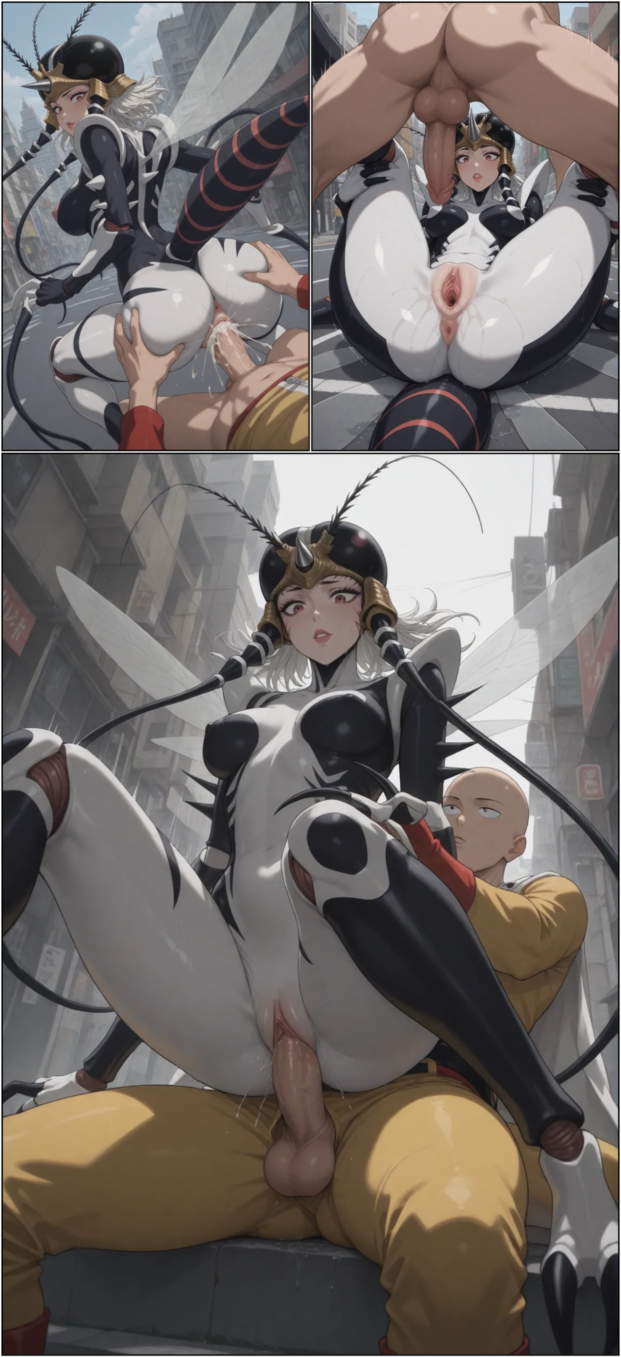 Mosquito Girl Attacks… Saitama Responds! Hentai pt-br 13