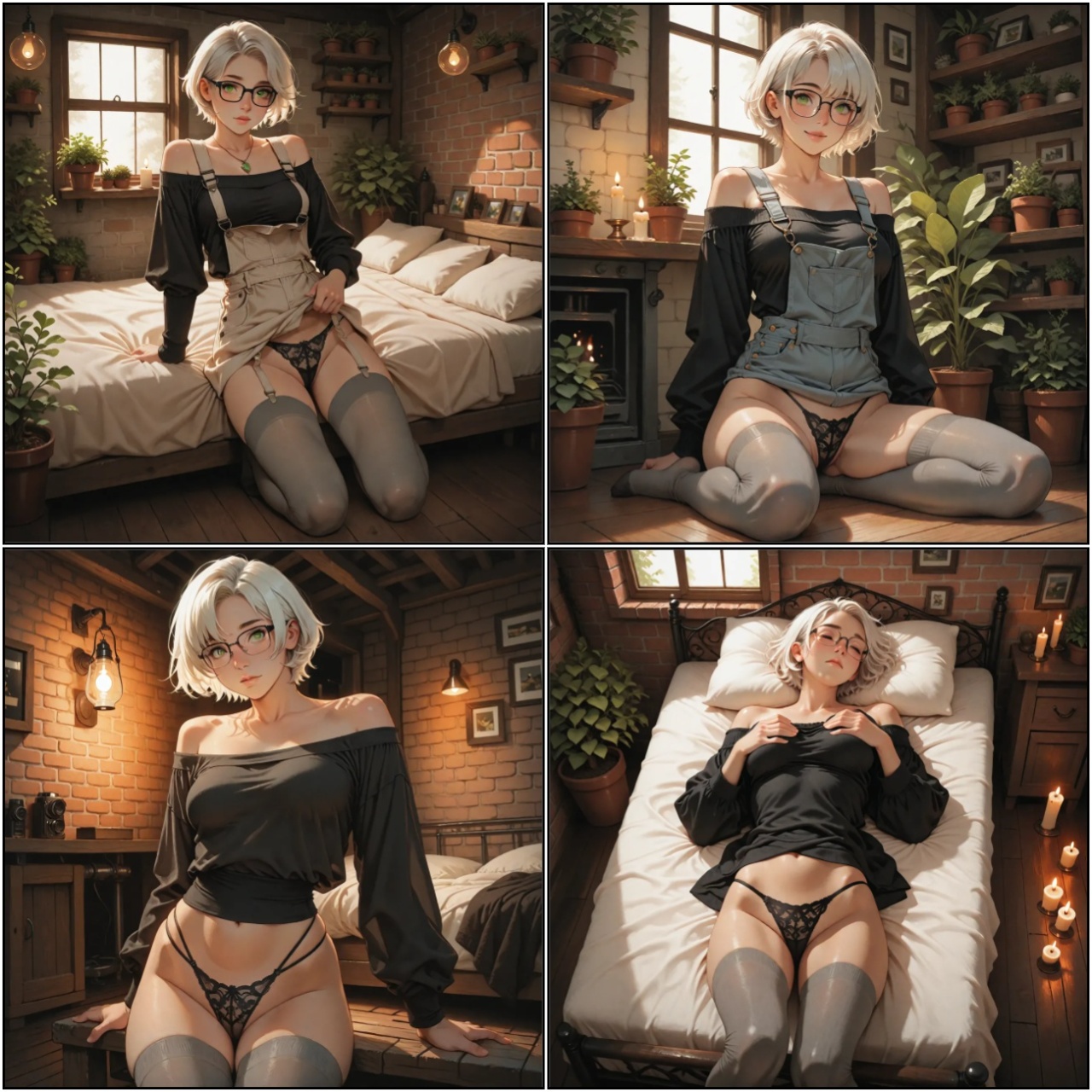 White Hair Studio MMF Threesome Groupsex Hentai pt-br 03