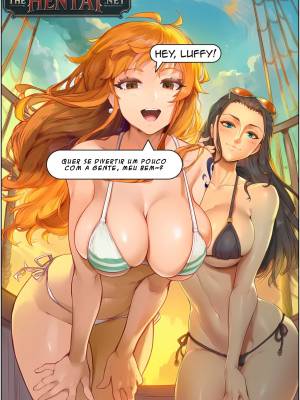 AI Generated: Boa Hancock, Monkey D. Luffy, Nami And Nico Robin