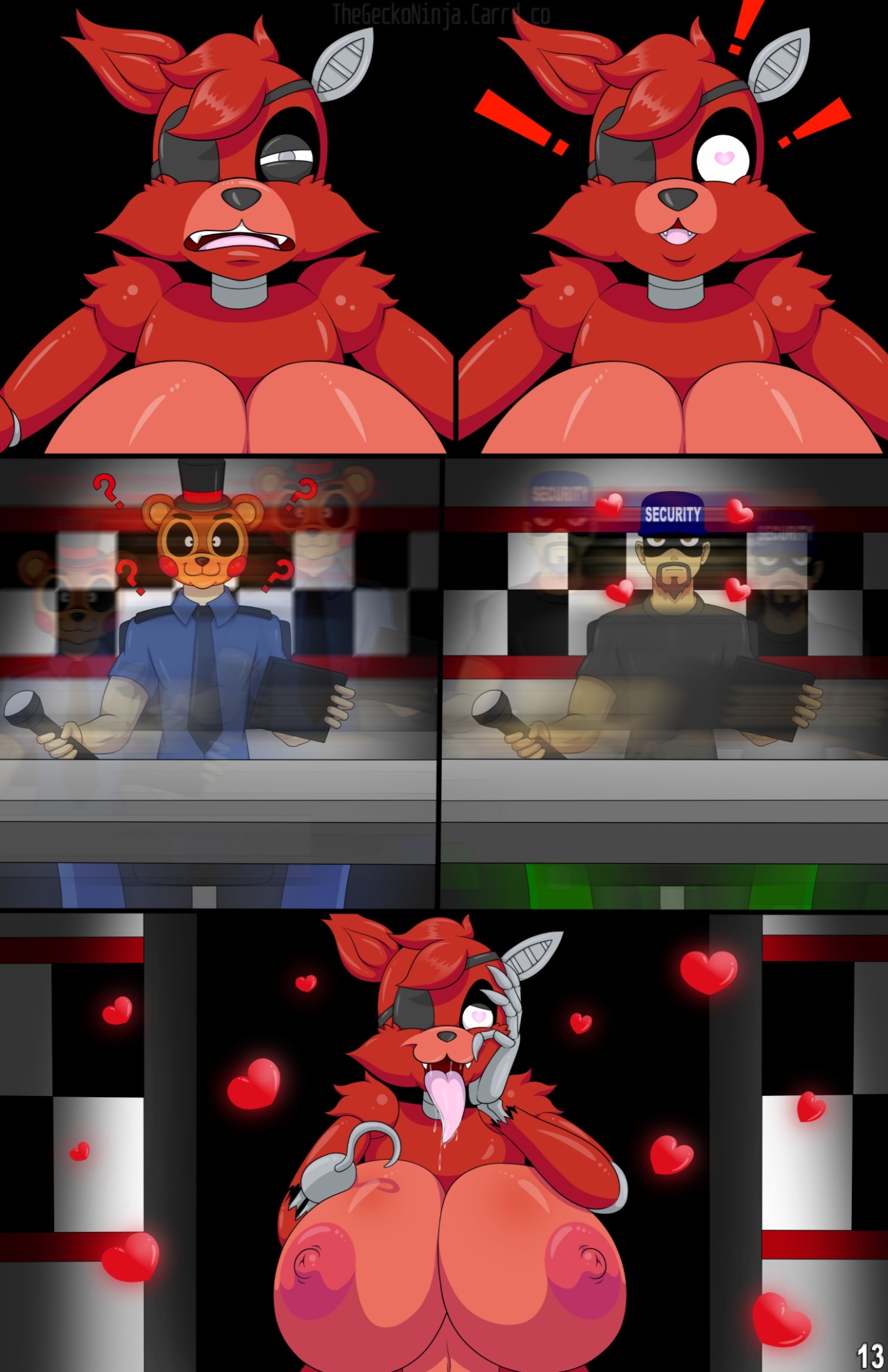Five Fucks At Freddy's Part 2 Hentai pt-br 14