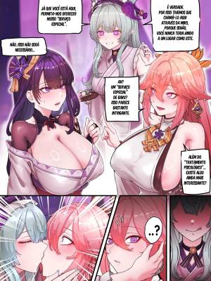 Teyvat Gravure Part 9: Raiden & Miko  Hentai pt-br 03