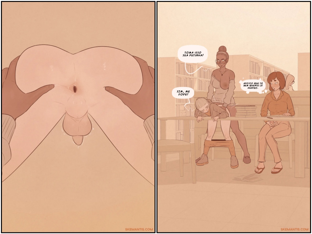 Tyler At The Library Hentai pt-br 09