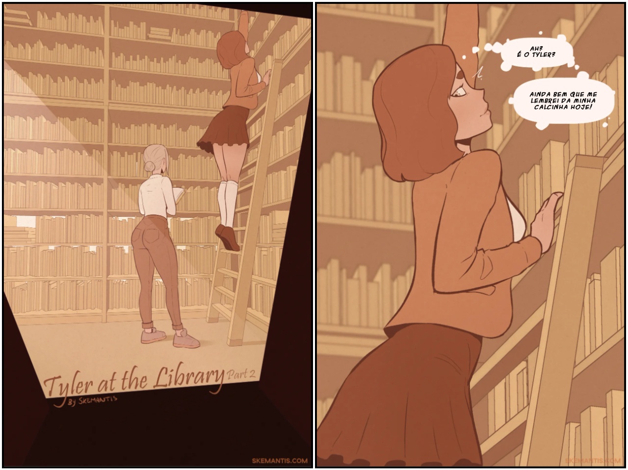 Tyler At The Library Hentai pt-br 11