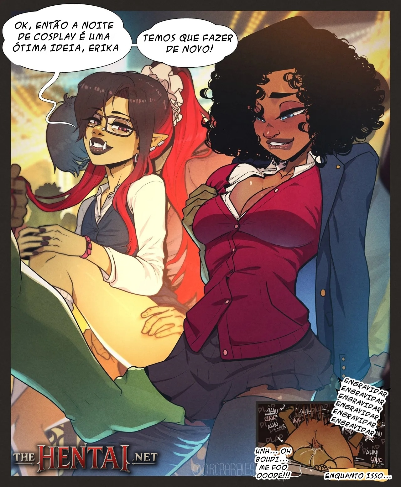 Erika's First Week Hentai pt-br 36