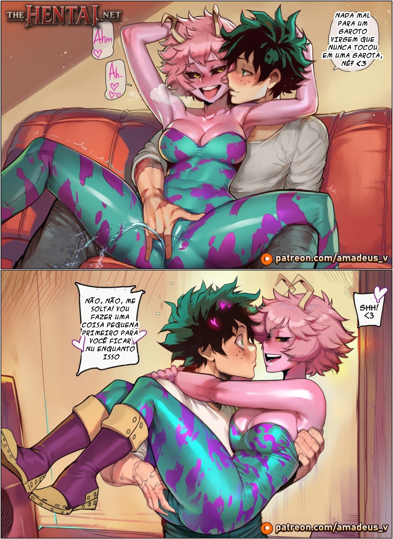 Izuku Midoriya x Mina Ashido: Secret Lessons Hentai pt-br 06