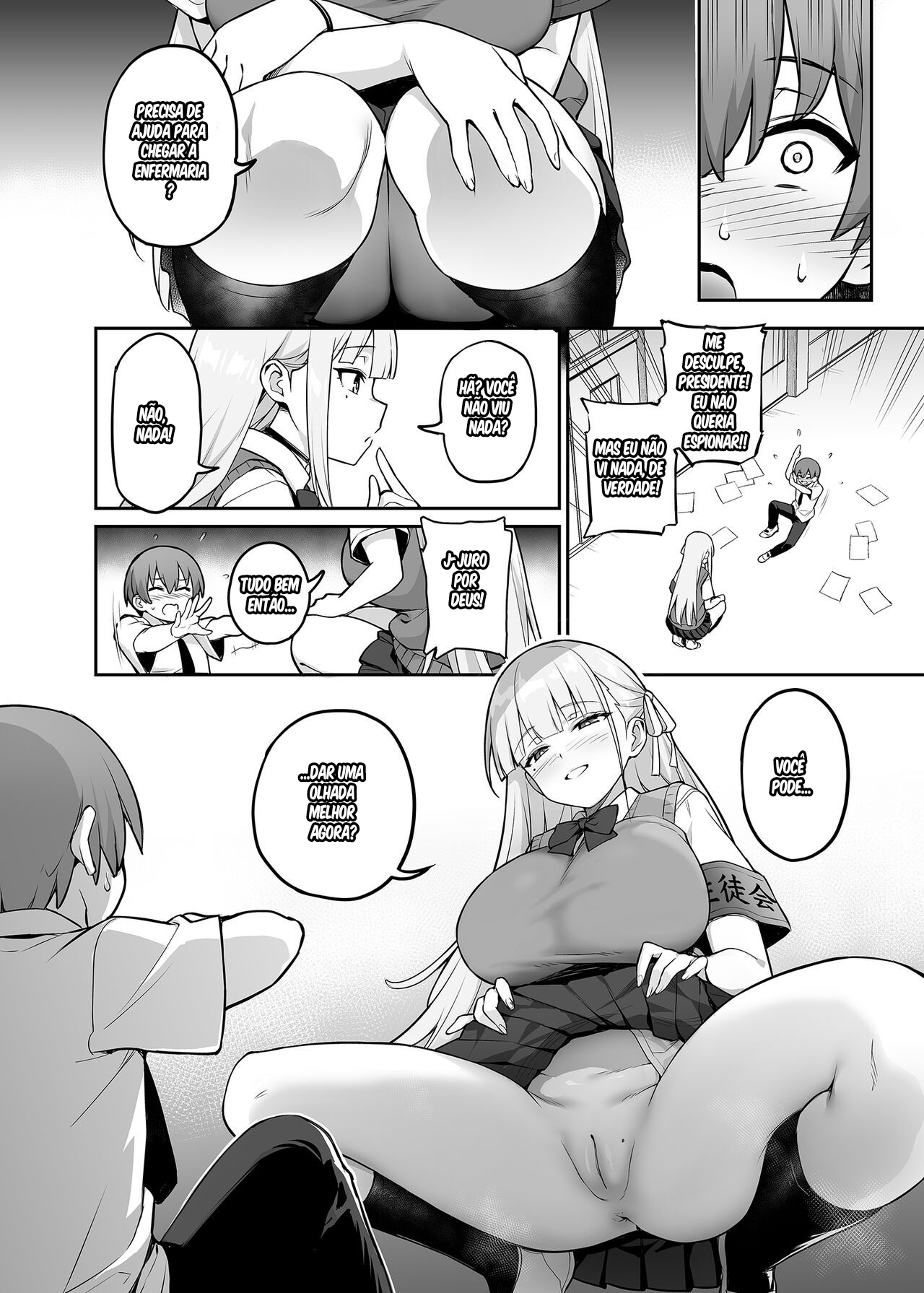 Our Beloved School Prez's TITS Are Too BIG! Hentai pt-br 07