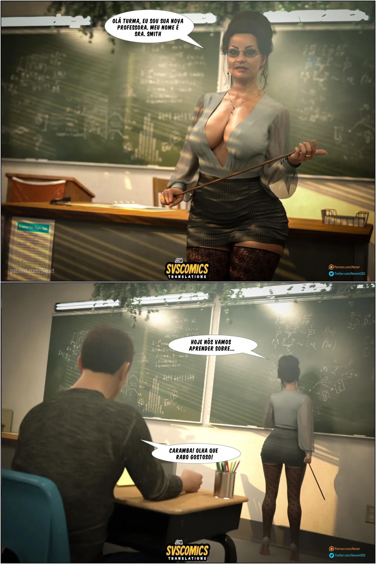 Slutty Teacher Hentai pt-br 02