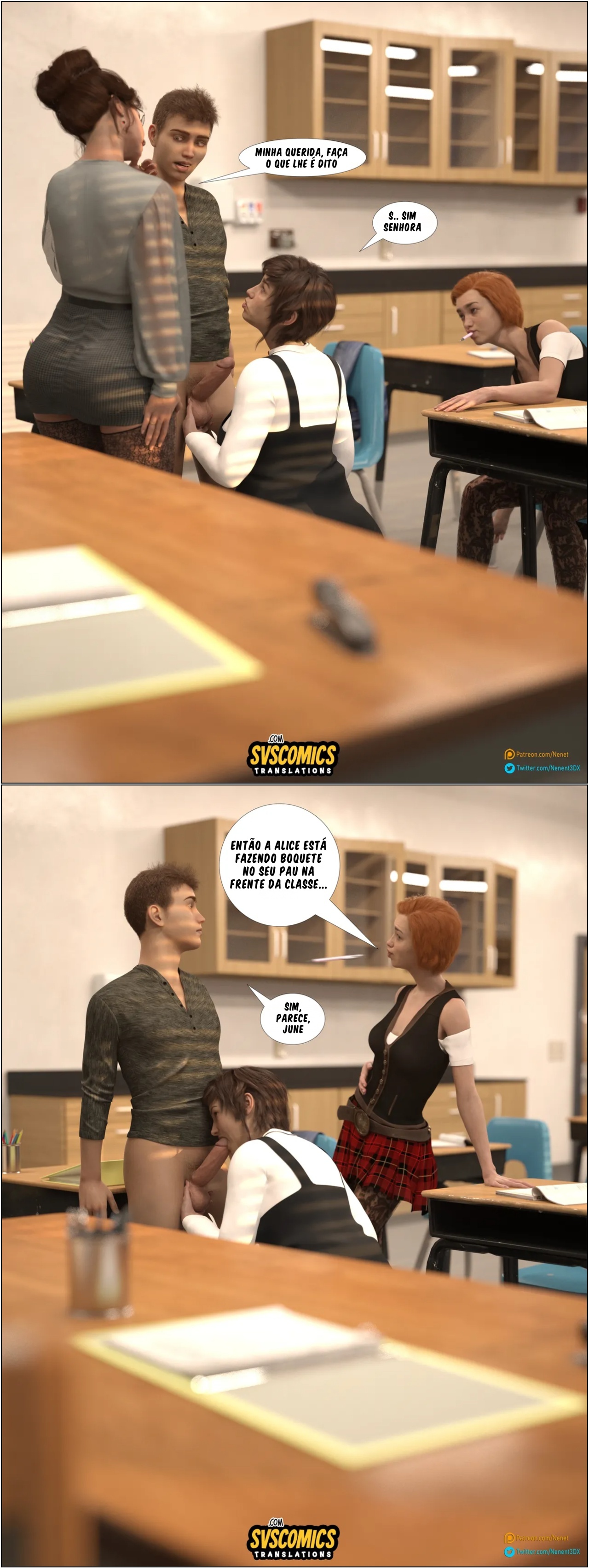 Slutty Teacher Hentai pt-br 14