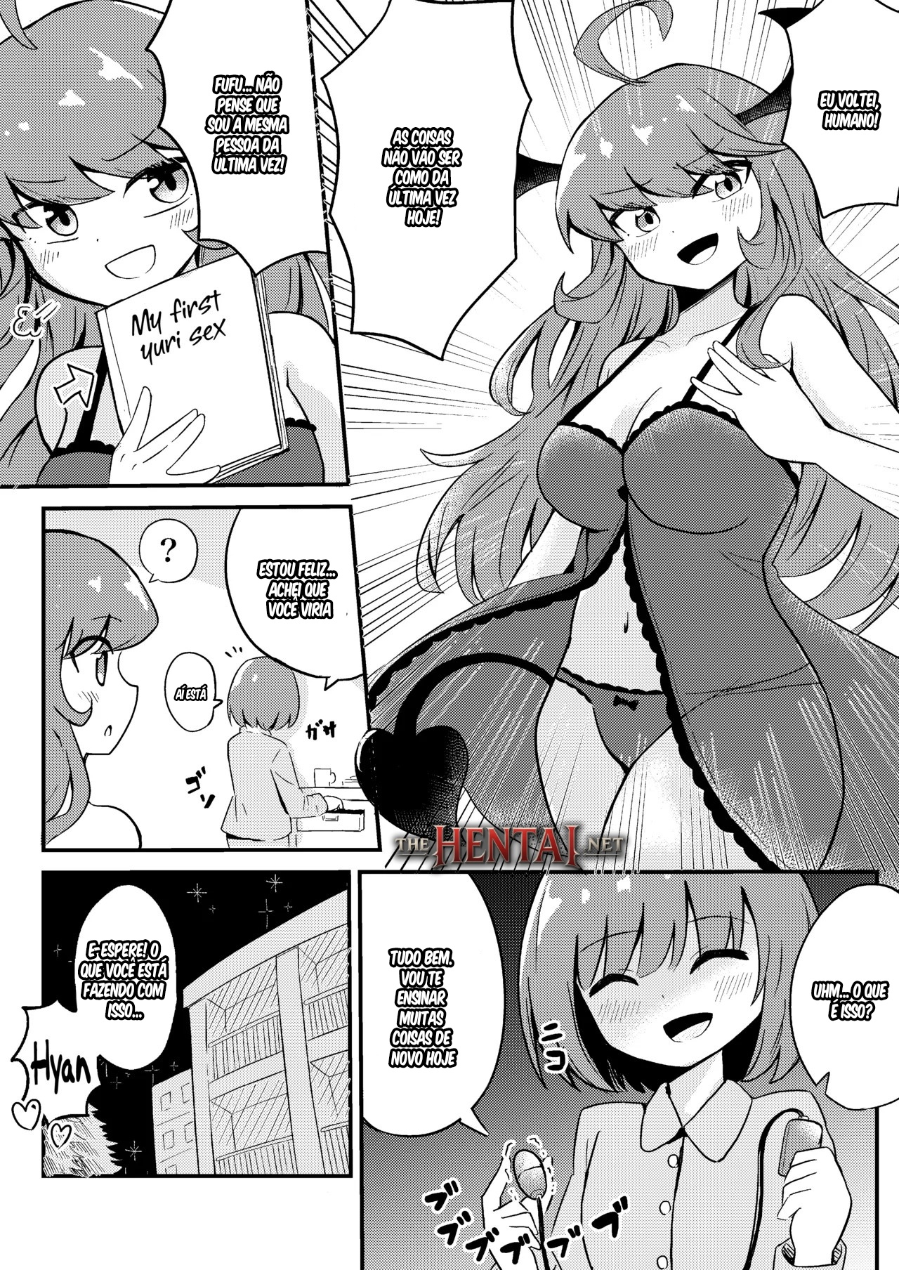 Teaching The Inexperienced Succubus a Lesson with Yuri Sex Hentai pt-br 25