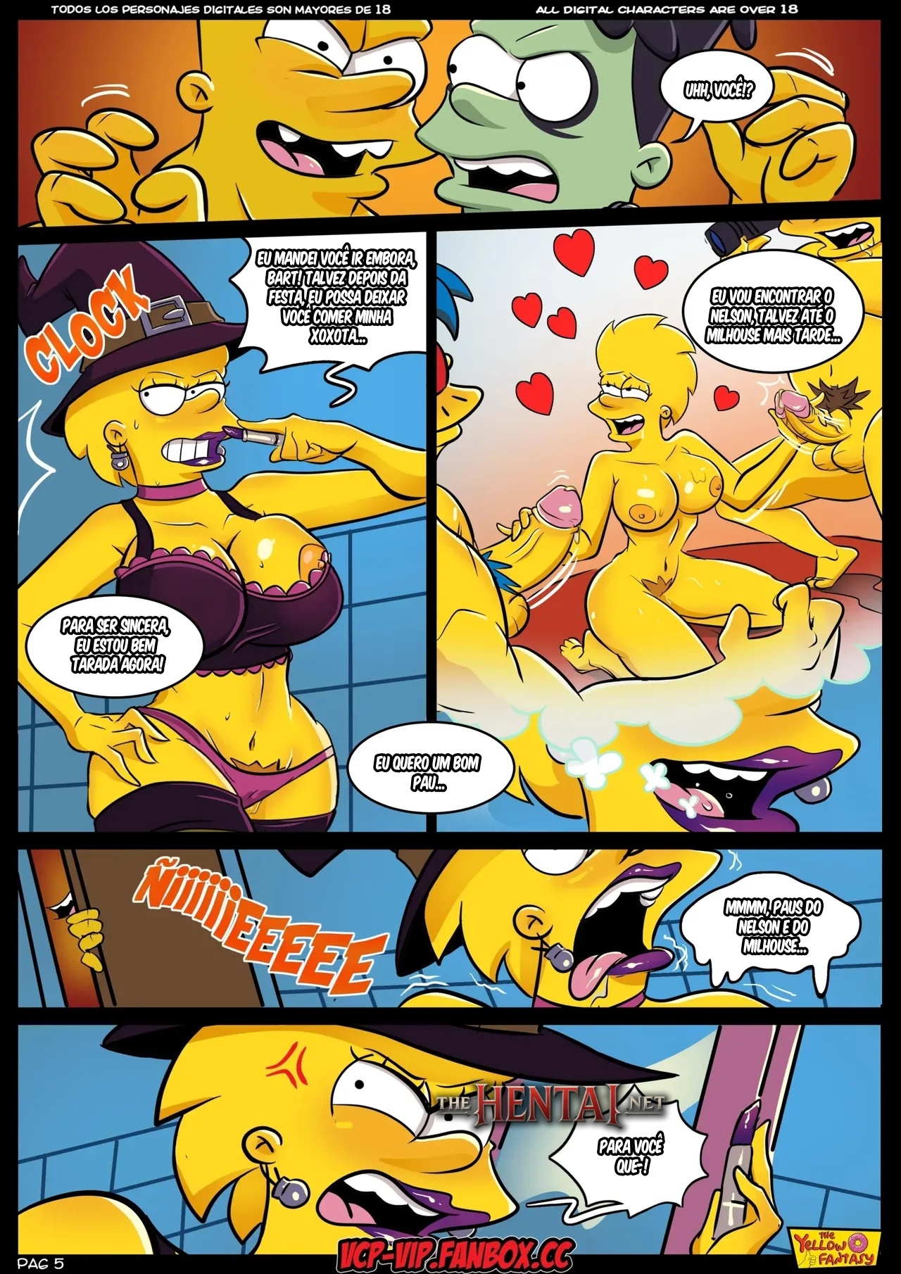 The Simpsons: TreeWhoreHouse Of Horror Hentai pt-br 06