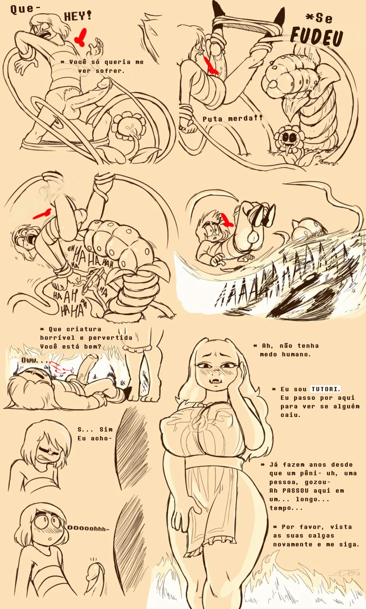 Under(her)tail: Monster-Girl Edition Part 1 Hentai pt-br 09