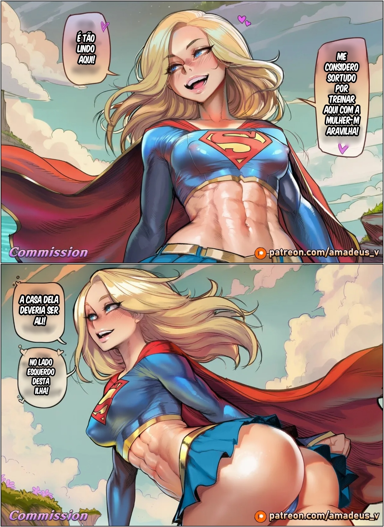 WonderWoman x Supergirl: A Perfect Mother Hentai pt-br 02