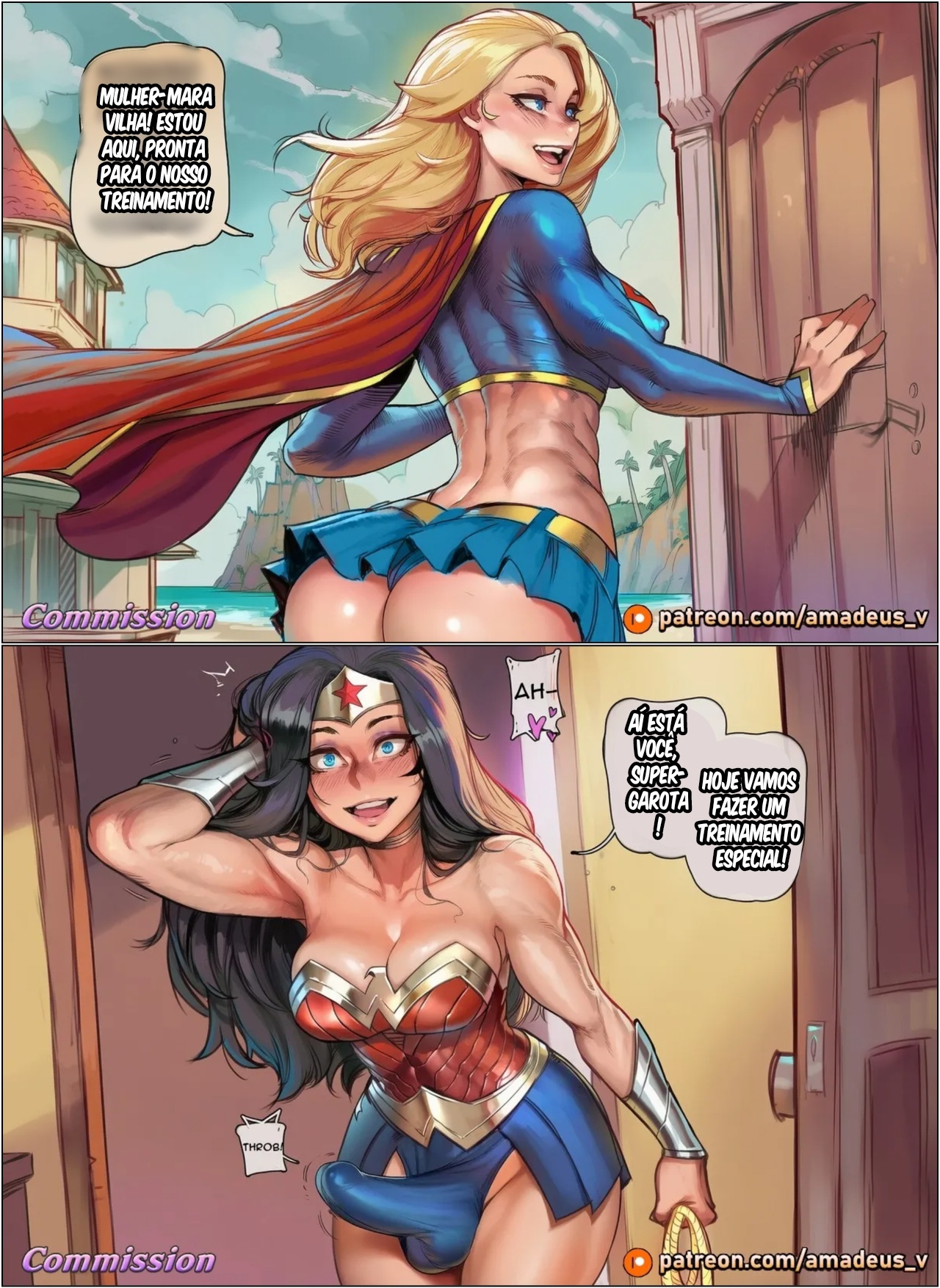 WonderWoman x Supergirl: A Perfect Mother Hentai pt-br 03