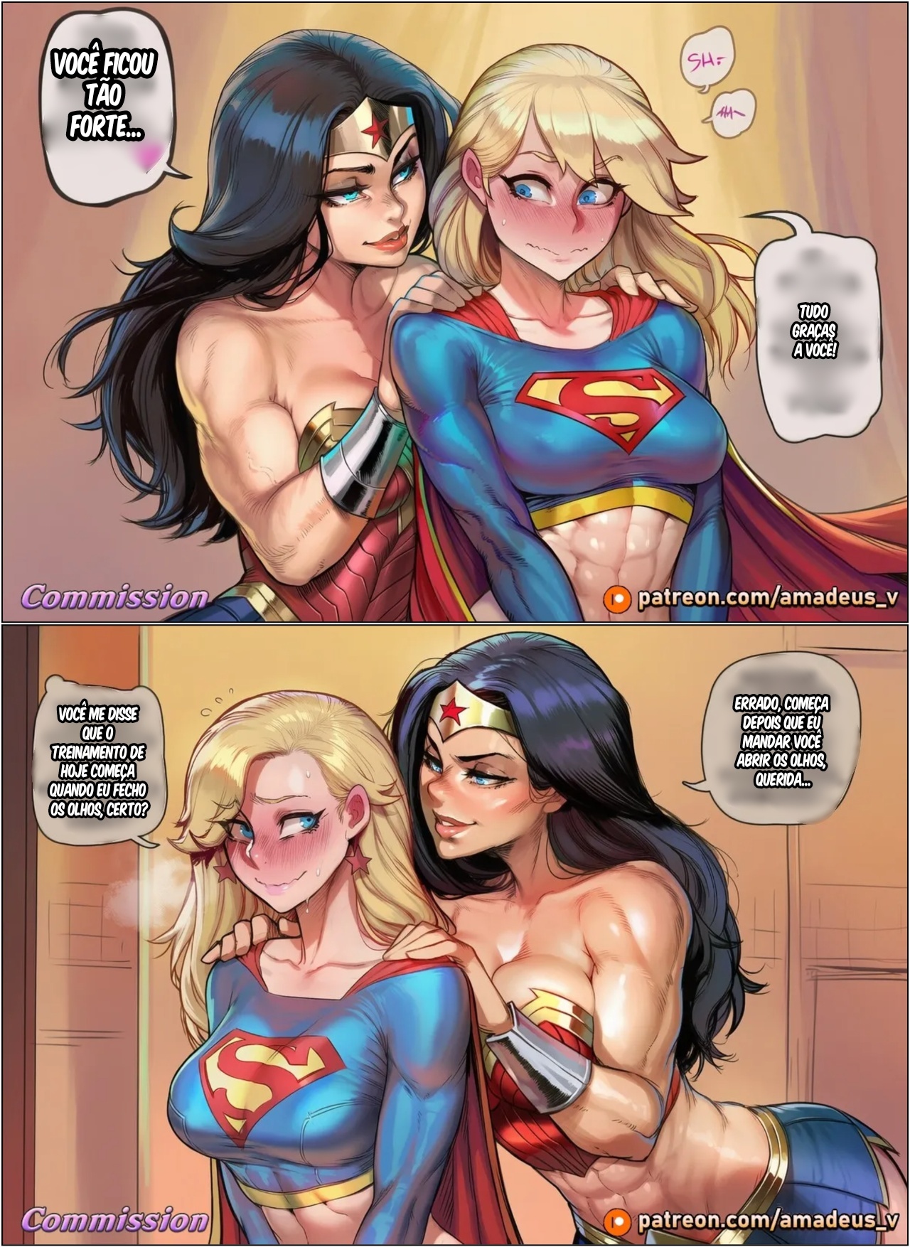 WonderWoman x Supergirl: A Perfect Mother Hentai pt-br 04