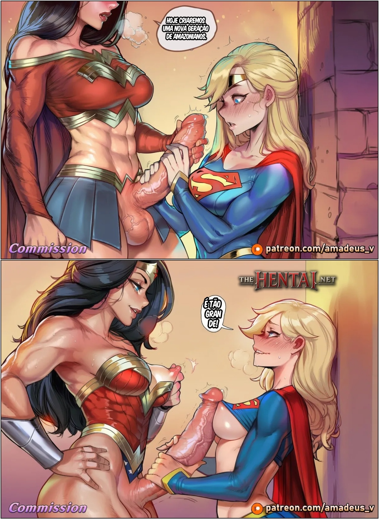 WonderWoman x Supergirl: A Perfect Mother Hentai pt-br 05