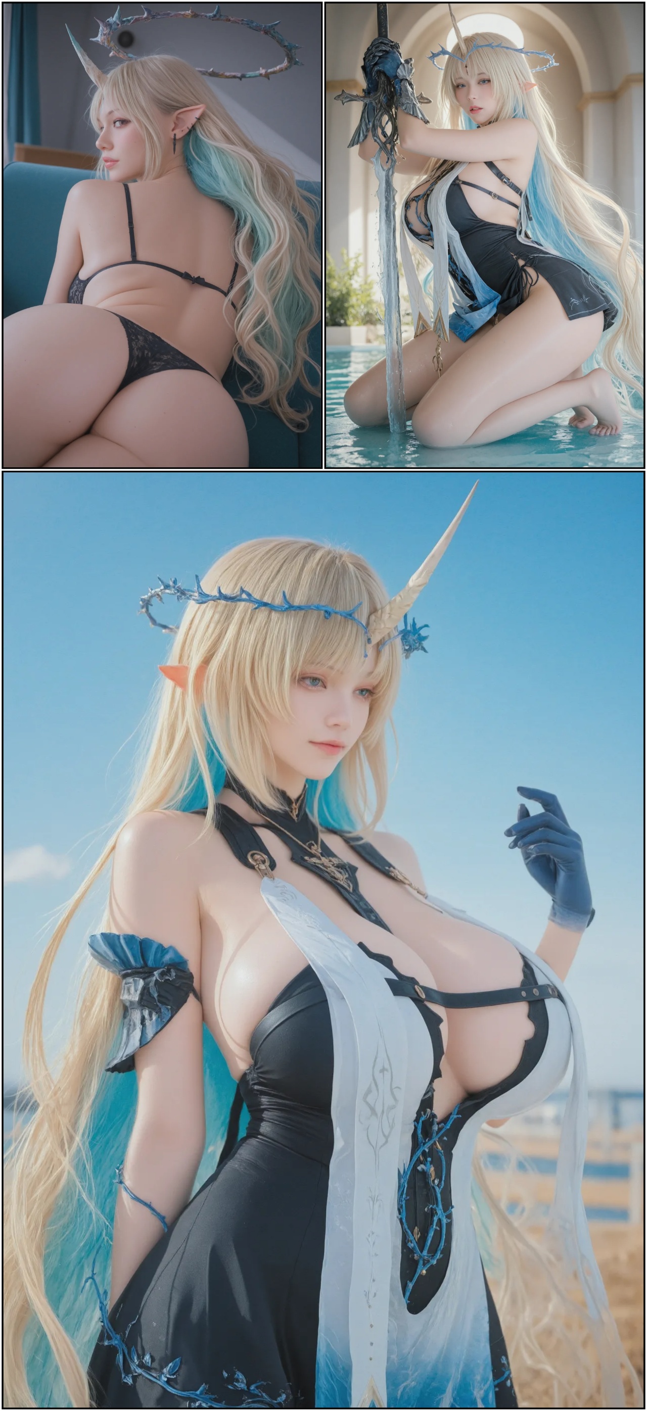 AI Generated: Fleurdelys By DyDy_Cos Hentai pt-br 12