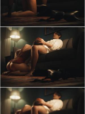 Her Dress: Claire Redfield x Leon S. Kennedy Hentai pt-br 05