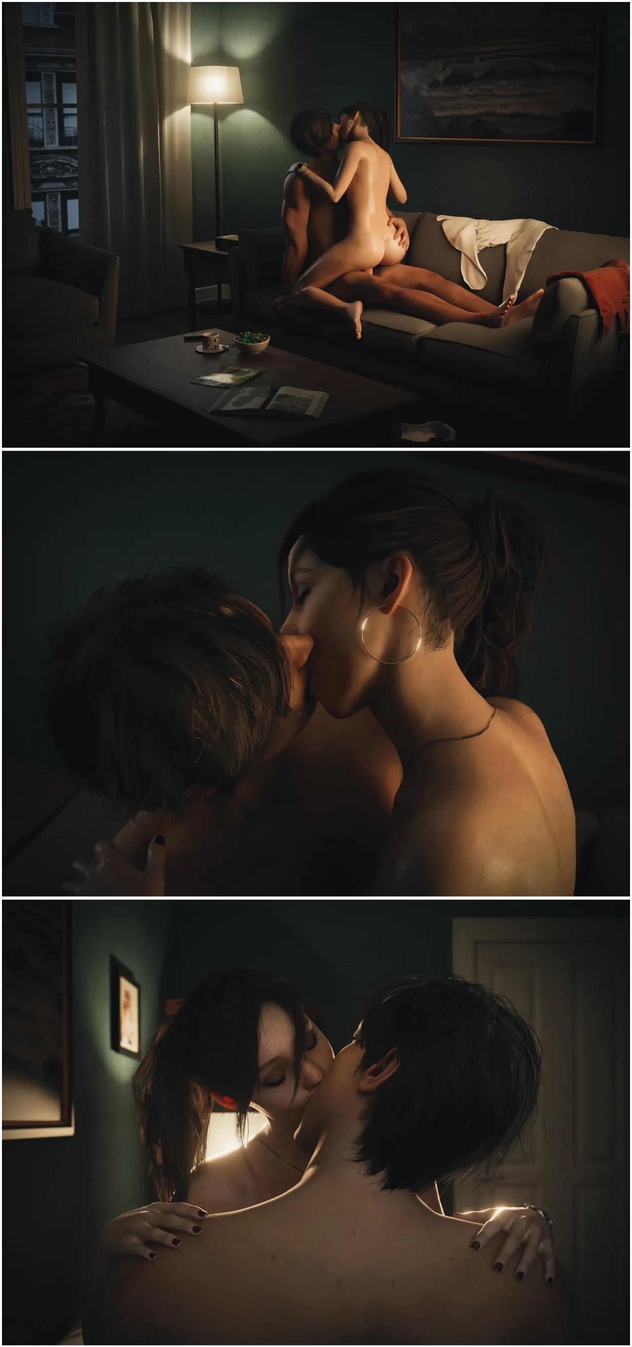 Her Dress: Claire Redfield x Leon S. Kennedy Hentai pt-br 18