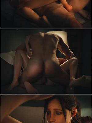 Her Dress: Claire Redfield x Leon S. Kennedy Hentai pt-br 21