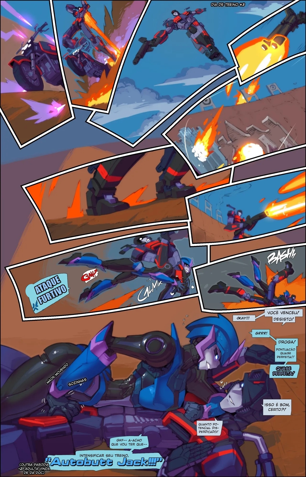 Jack X Arcee: "Autobutt Jack" Hentai pt-br 02