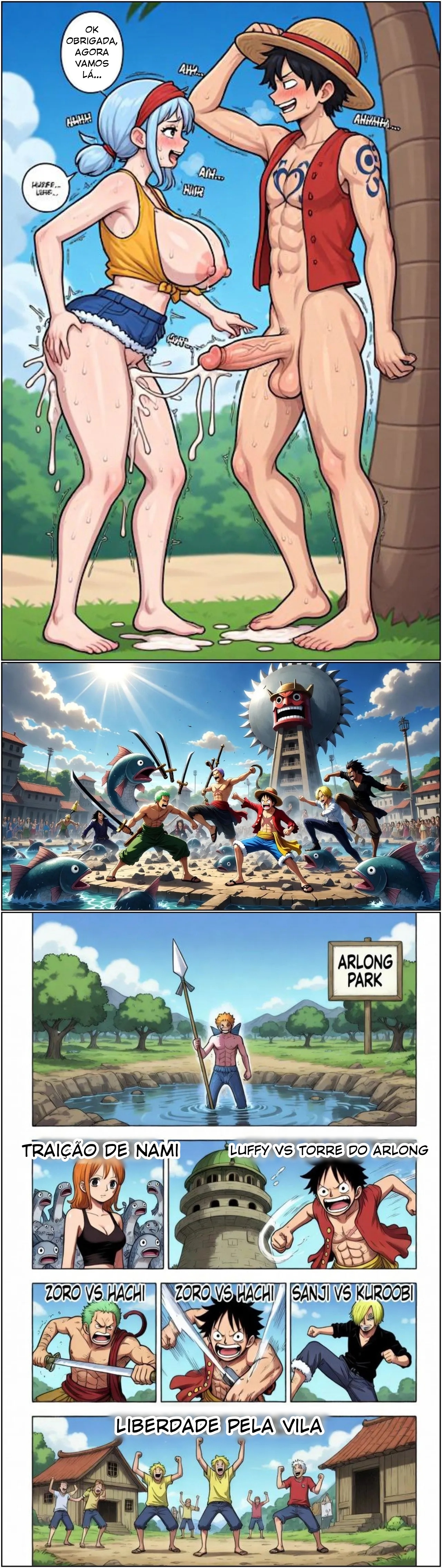 Luffy Become a Heram King Part 2 Hentai pt-br 13