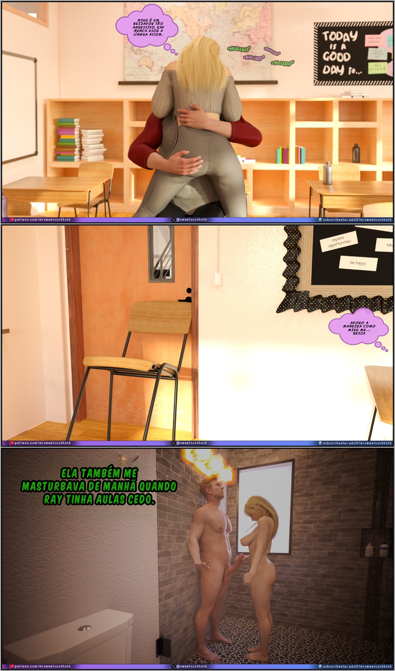 Much Bigger Than My Boyfriend Part 10: College Days Hentai pt-br 09