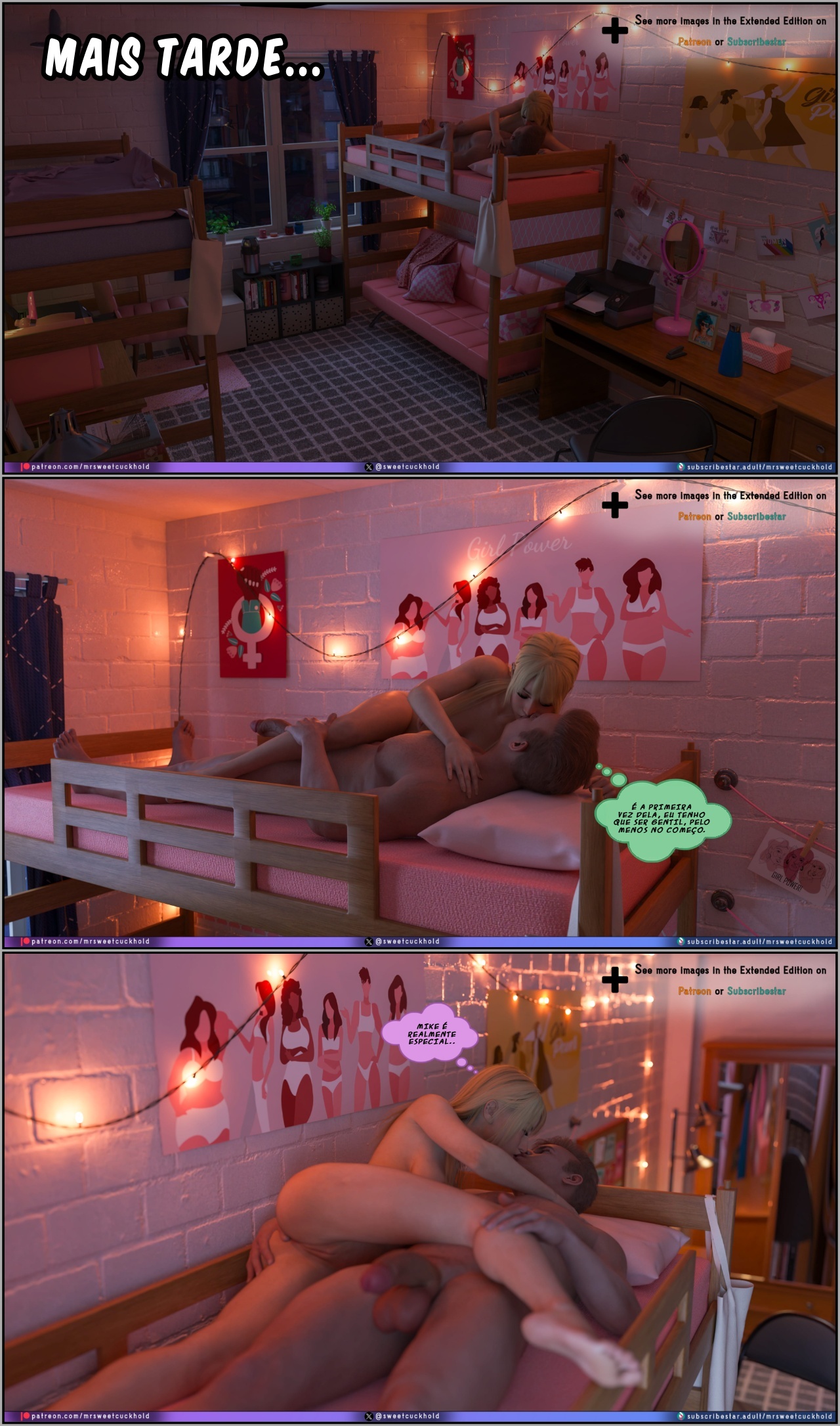 Much Bigger Than My Boyfriend Part 10: College Days Hentai pt-br 30