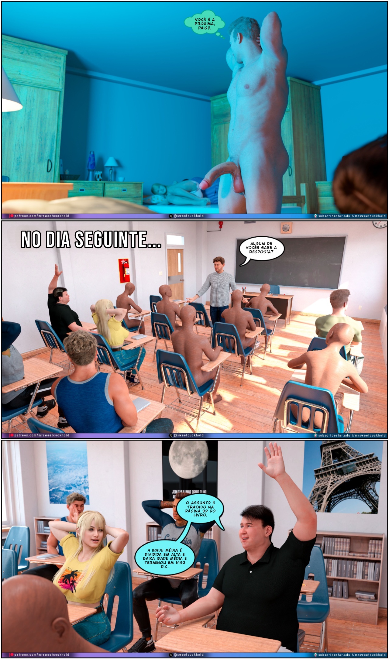 Much Bigger Than My Boyfriend Part 7: College Days Hentai pt-br 30