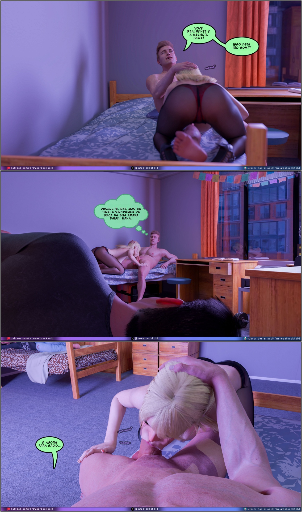 Much Bigger Than My Boyfriend Part 9: College Days Hentai pt-br 38