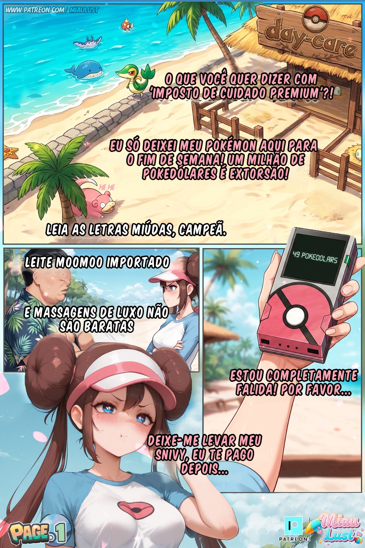 Rosa In White And Wet Hentai pt-br 03