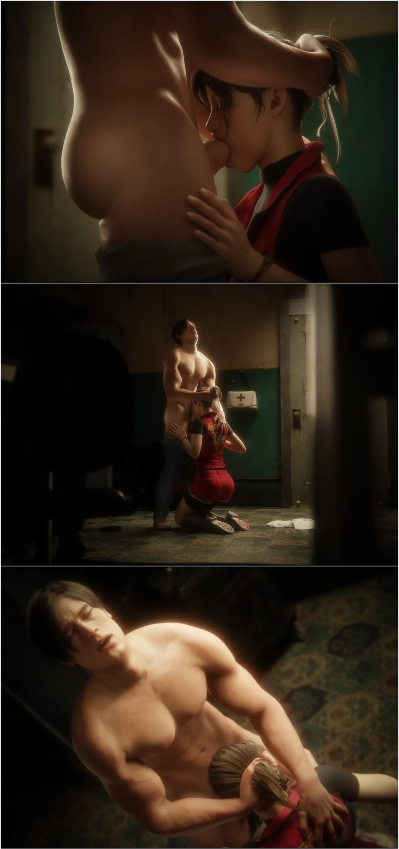 Safe Room Is a Love Room: Claire Redfield Hentai pt-br 12