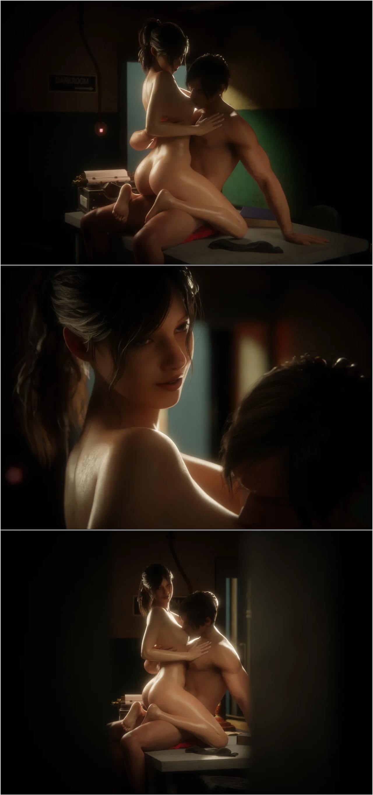 Safe Room Is a Love Room: Claire Redfield Hentai pt-br 26