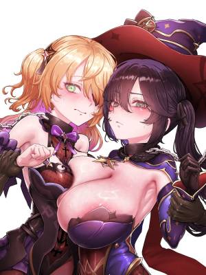 Teyvat Gravure Part 10: Mona & Fischl GOBLIN Impact Hentai pt-br 19