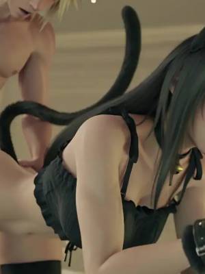 Cat Tifa And Dog Cloud Hentai pt-br 06
